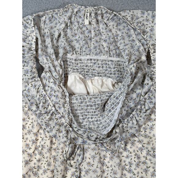 BlueBell Dress Milkmaid Meadow Floral Sheer Women's Medium Coquette Cottagecore - Picture 6 of 12